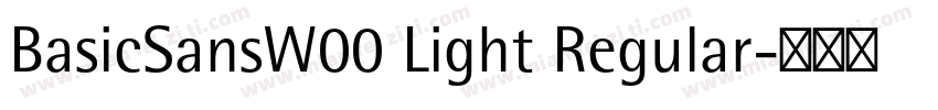BasicSansW00 Light Regular字体转换